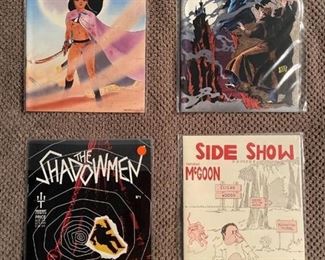 Four first edition comics from the 1980s and 1990s - bagged
