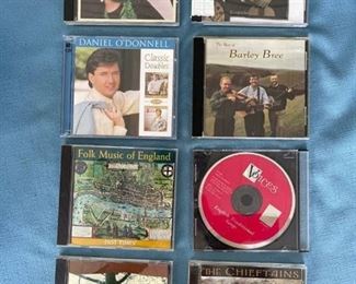 Eight CDs featuring the Chieftains and other music from the British Isles