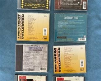 Eight CDs featuring Broadway music