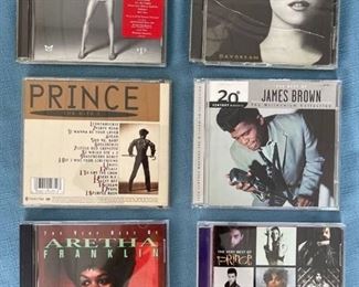Six CDs featuring R&B superstars