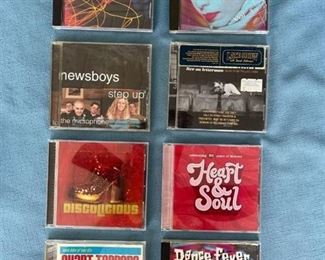 Eight pop and classic rock CDs