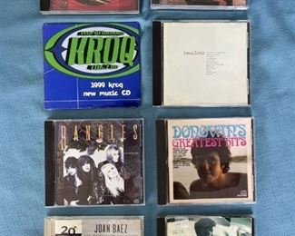 Eight pop and classic rock CDs featuring Petty, Springsteen, Bangles, James Taylor, Donovan, Baez and more