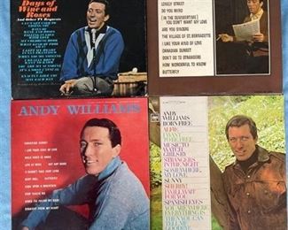 Four Andy Williams LPs