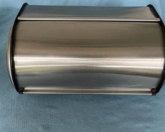 Stainless steel bread box - 17-1/2 inches wide