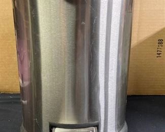 Stainless steel trash can - 12 inches tall