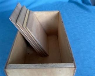 Sturdy handmade wood CD holder - 10-3/4 inches long