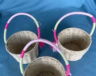 Three cute nice quality baskets