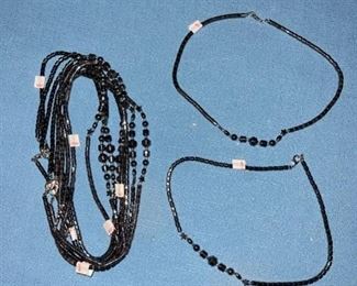 10 necklaces - looks like hematite but not