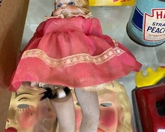 Jointed Old Porcelain Doll