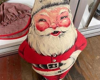 Vintage Plush Santa Doll