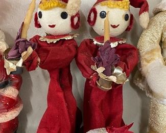 Vintage Hand Made Christmas Dolls