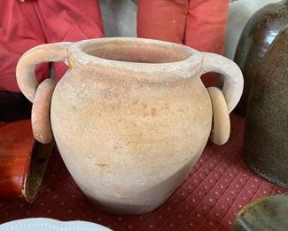 Ring Handle Pottery Vase