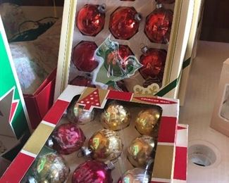 glass Christmas ornaments