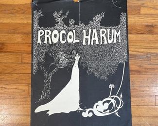 PROCOL HARUM POSTER | Circa 1967, from the Procol Harum album "A Whiter Shade of Pale" poster [with tears and creases, condition as pictured]; 33 x 22 in. 