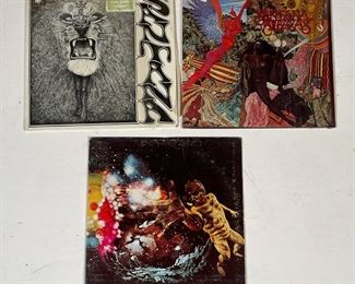 (3pc) SANTANA VINYL | Three vinyl record albums by Santana, including Abbaxa and their 1969 self-titled album (both opened but with original shrink plastic); plus Santana III [records not inspected for condition] 
