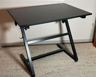 UNIGRAPH Z DRAFTING TABLE | Italian, black drafting table, unigrap z / bieffe, adjustable; h. 30 x w. 36 x d. 24 in. 