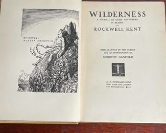 (2vol) ROCKWELL KENT | Including the first edition of This Is My Own (ex Katonah Library copy, with bookplate to inside cover) pub. 1940 by Duell, Sloan and Pearce, New York; and Wilderness: A Journal of Quiet Adventure in Alaska; hardcover with no dust jacket, pub. 1924 (second printing) by Putnam / Kinckerbocker Press, New York 