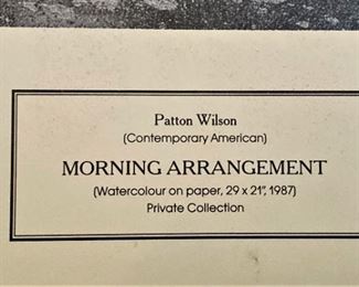 "Morning Arrangement" by Patton Wilson