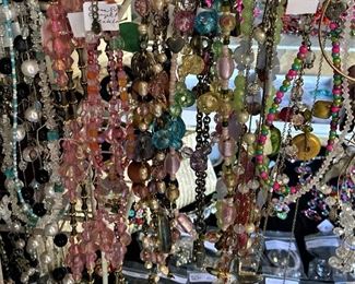 Some of the many necklaces