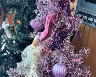 Purple Christmas tree.