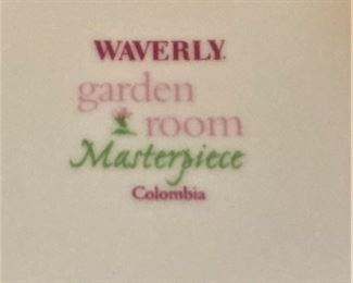 Waverly "Garden Room" dishes