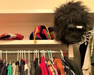 Costume hats; gorilla head