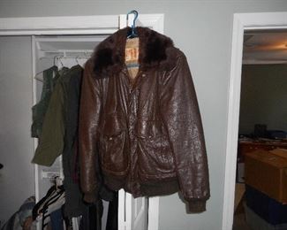 Leather Bomber Jacket