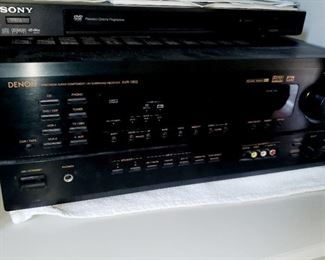 Denon Reciever,  AVR 1802, SONY CD/DVD player 