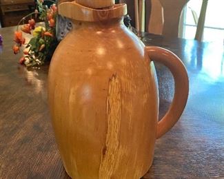 Vietri wooden pitcher w/stopper