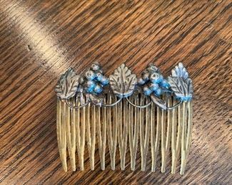 Sterling silver hair comb (1 of 2)