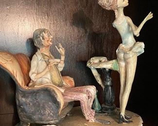 Whimsical Italian sculpture (signed)