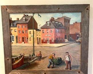 Fells Point, Baltimore. Oil on canvas; Susan Cohen artist