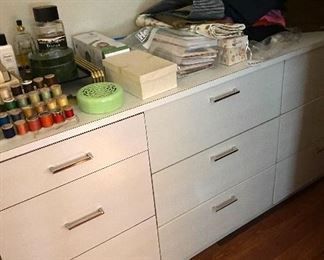 Laminate  nine-drawer dresser
