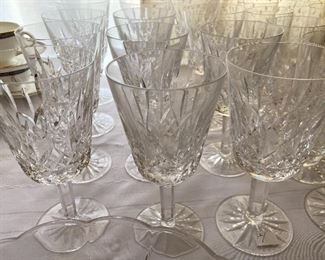 22 Waterford water glasses 