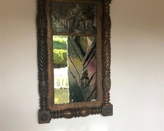 Incredible antique mirror 