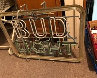 Vintage Bud Light Neon Sign