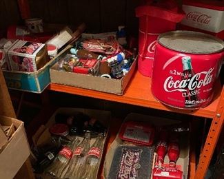 Huge amount of Coca Cola items