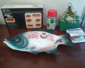Fish platter/ unusual lunch bag
