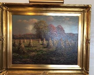 Large Adam Lehr oil painting