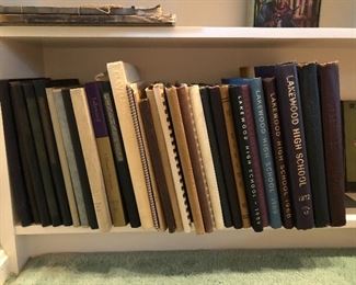 Large collection of Lakewood high school year books