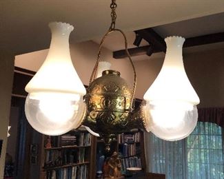 Angle lamp chandelier