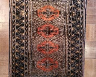many handmade rugs. 