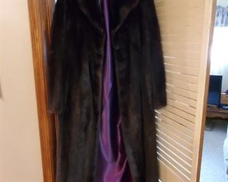 full length mink coat 