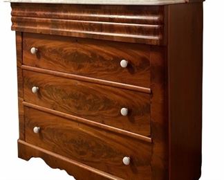 Antique marble top dresser
