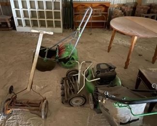 Push mower and misc. lawn equipment