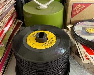 1 of 3 stacks of 45’s
