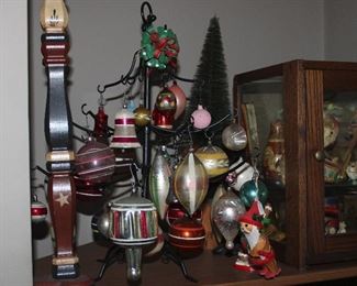 A small selection of the vintage and antique Christmas Tree ornaments