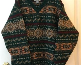 Fog Cutter 100% wool sweater size XL Made in Hong Kong in a Nordic Style