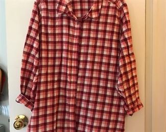 woman within plaid blouse size 2X