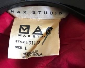 MAX STUDIO Woman's Size Large jacket 100% wool